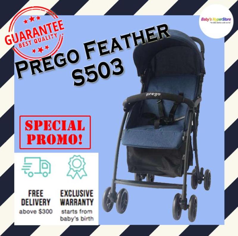 Prego Feather F503 Stroller - As light as feather from 3.7kg only!!! LOCAL seller warranty Singapore