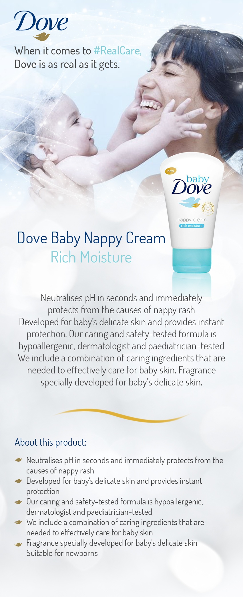 baby dove nappy cream