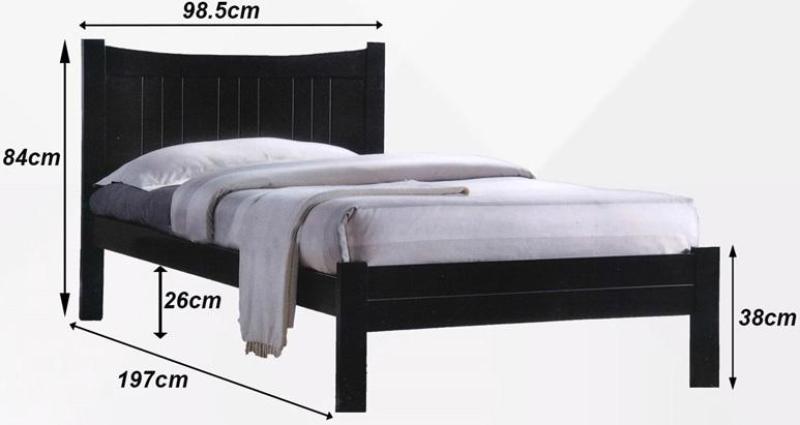 A-star Cheapest Single Solid Wooden Bedframe Set