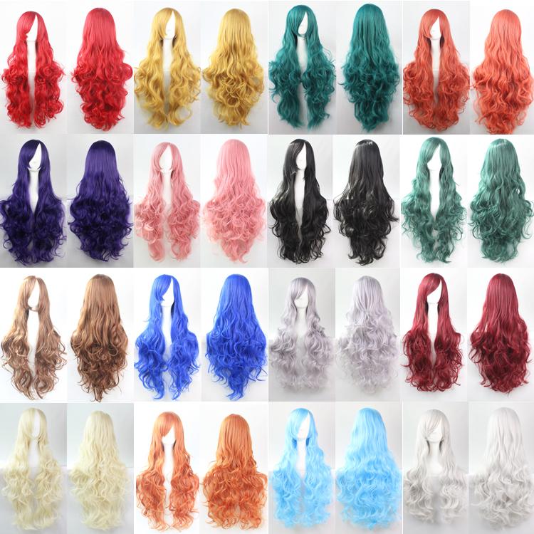Dengan Rambut Palsu Karena Rambut Palsu 80 CMS Tumbuh Rambut Keriting Panas Sutra Banyak Warna untuk Curl Rambut Animasi dan Komik Saham di Tangan Langsung dan Toko Di Pabrik Rumah Eropa dan Amerika-Intl