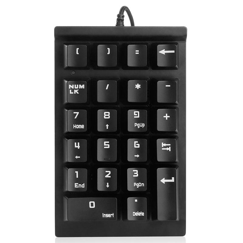 Baru Blue Axis Switch Teknik Digital Keyboard Kecil Akuntansi Keuangan Bank Umum Komputer Eksternal Mini USB Keyboard