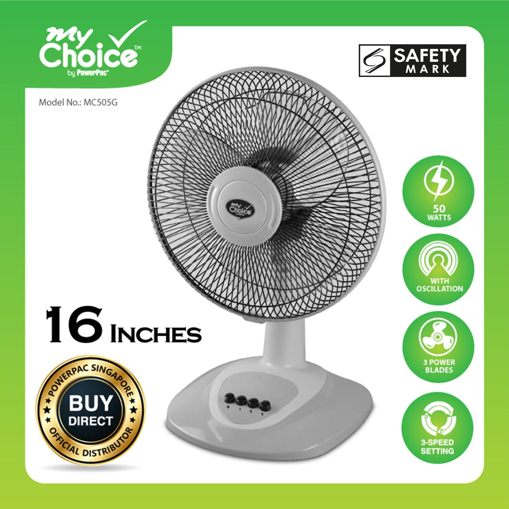 Latest Powerpac Fans S Enjoy Huge Lazada Sg My Choice Powerpac 16 Inches Desk Fan With Oscillation Mc505