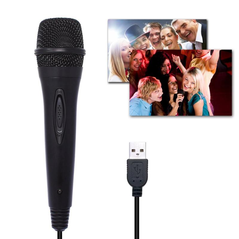 niceEshop USB Microphone, Wired Microphone Compatible with 360/PC Karaoke Singing Game Singapore