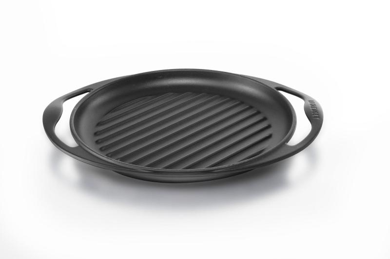 Le Creuset Cast Iron Round Grill 25cm (Matt Black) - Online Exclusive Singapore