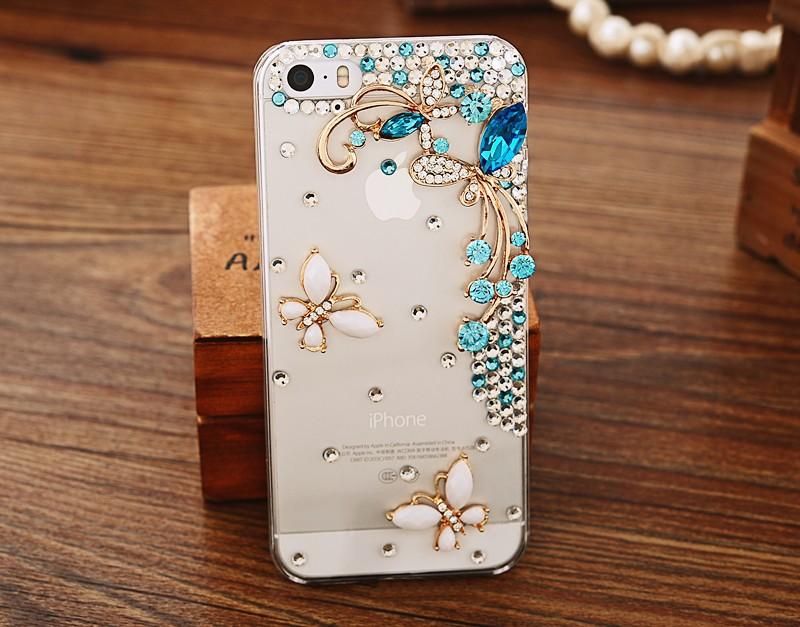 Untuk Asus ZenFone 4 Maksimum ZC554KL Case Buatan Tangan Berlian Imitasi Case Berlian Kristal Merak Sarung Bunga Leopard Telepon Case-Internasional