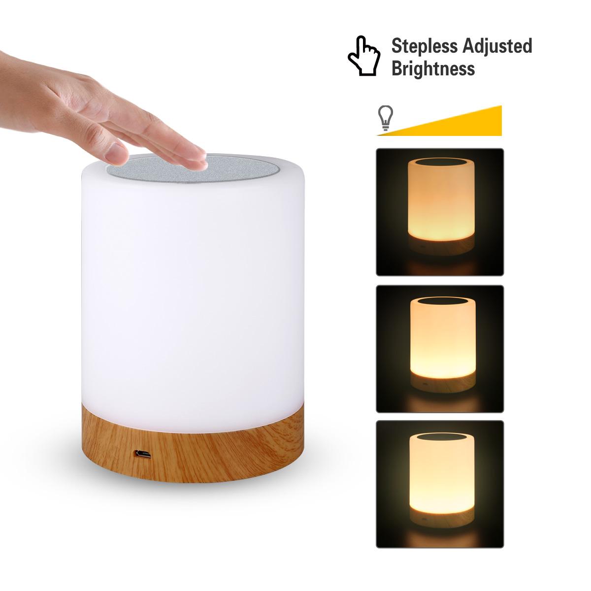 Table Lamps Led Touch Eyecare Lazada Sg Magic Cube Usb Charging Led Dimmable Colorful Night Lamp Wood Grain Bed Light Home Office Decoration