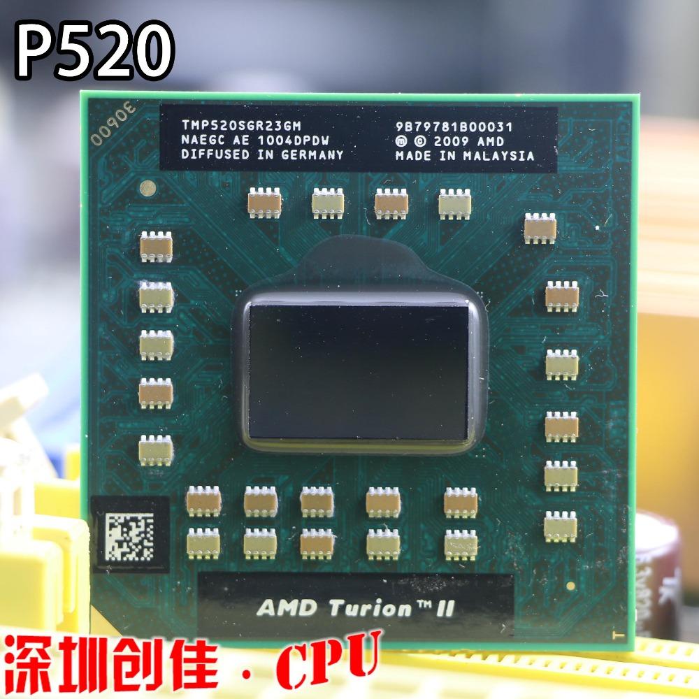 Asli AMD Turion II Dual-Core Ponsel P520-TMP520SGR23GM CPU Laptop Prosesor P340 P360 N660 P960-Intl