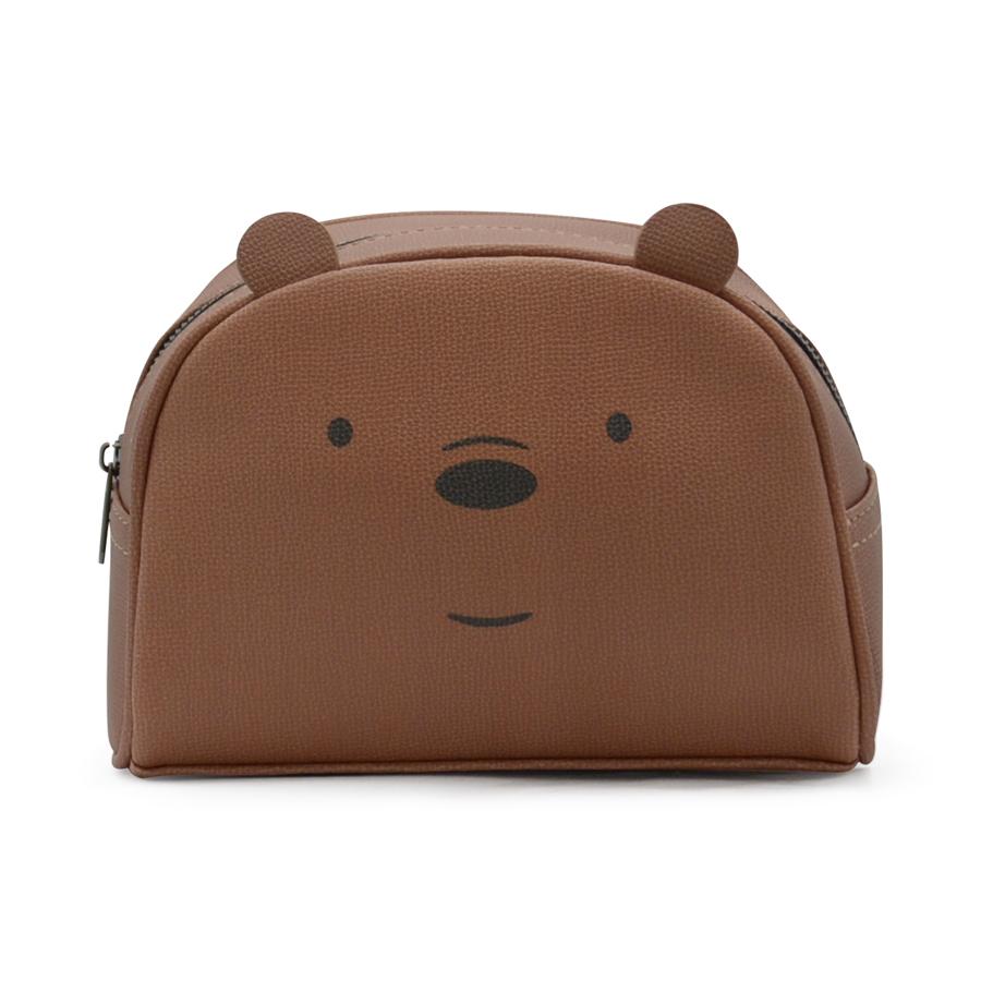 ZakkaSG x We Bare Bears Multi Purpose Pouch Purse for Girls Woman Teenagers-Panda-Grizz-Ice Bear