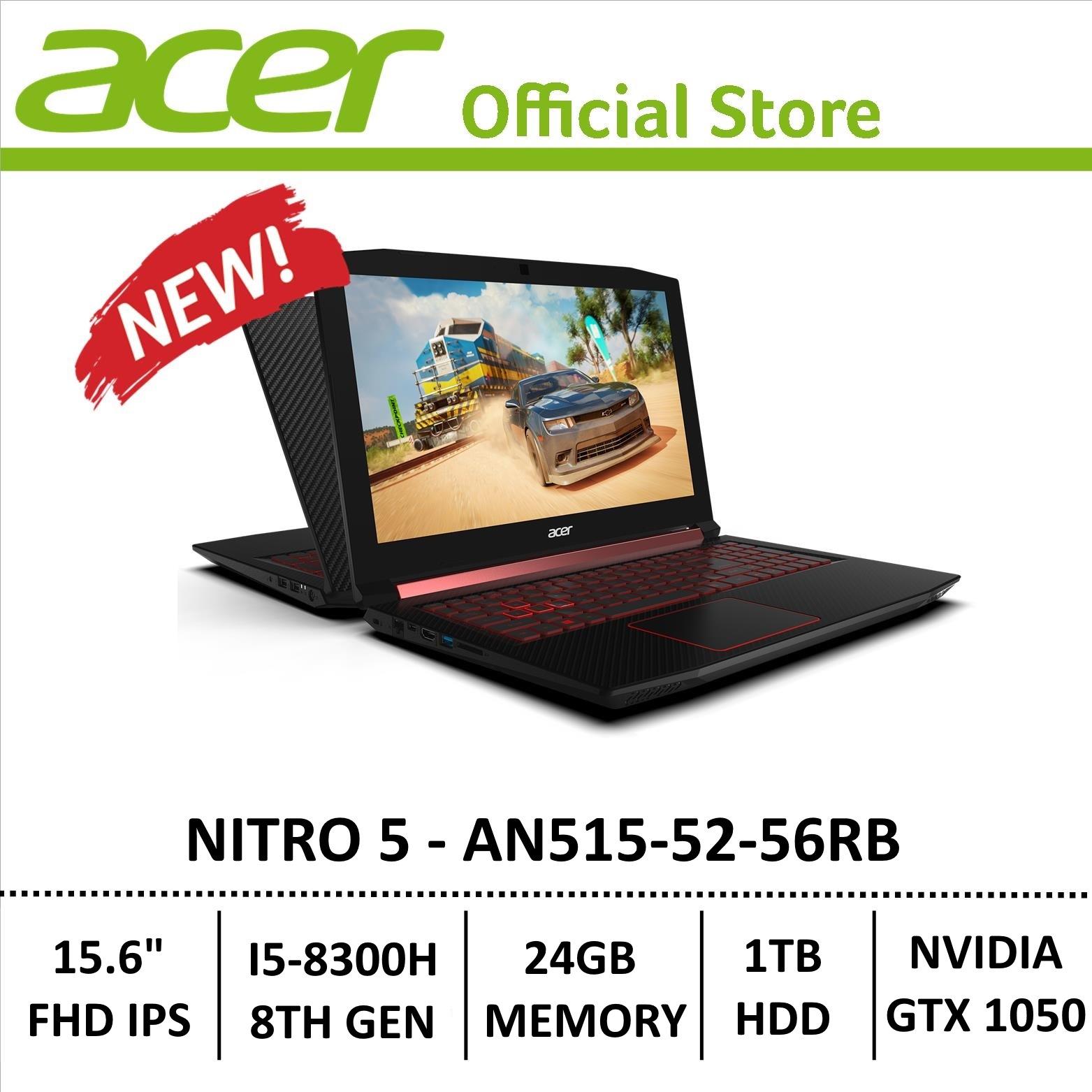 Acer Nitro 5 AN515-52-56RB Gaming Laptop - 8th Generation Core i5+ Processor with GTX 1050 Graphics (Optane Memory)