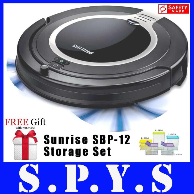 Philips FC8710 Robotic Vacuum Cleaner. Rechargeable. Complete with Remote Control and Base Station. Est 130 Mins runtime. Local SG Stock. Safety Mark Approved. With Full Warranty. Free Sunrise SBP-12 Storage Set. Singapore