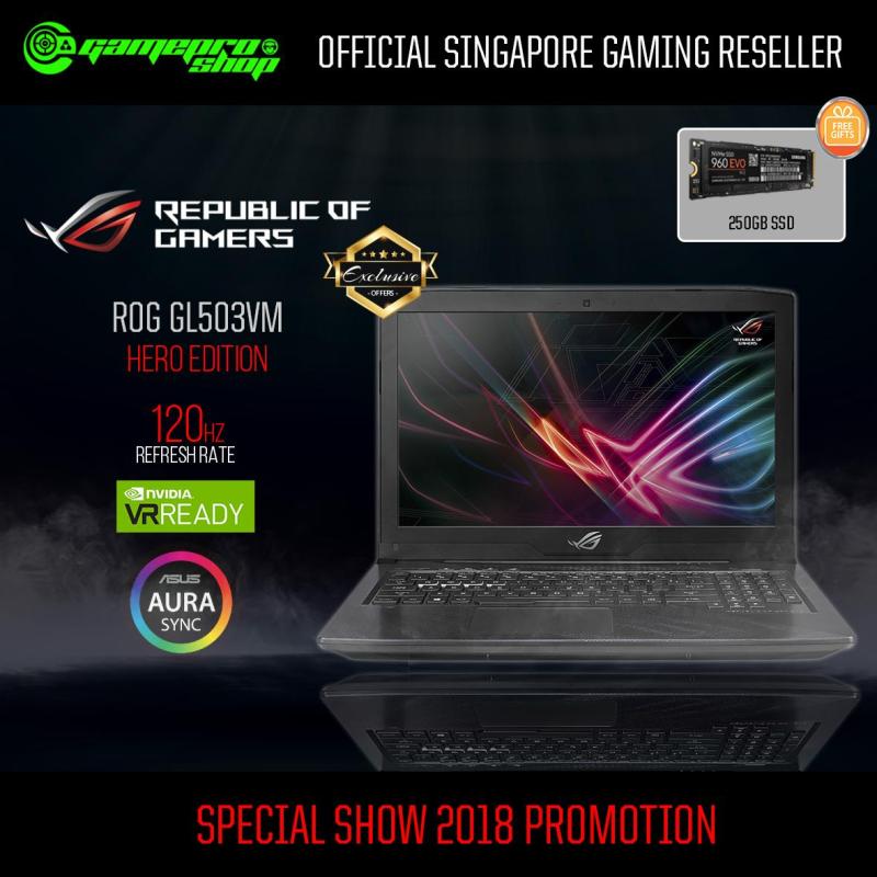 ASUS GL503VM - ED375T i7-7700HQ/ GTX1060M 6GB/ 1TB) 15.6 FHD 120Hz *PC SHOW*