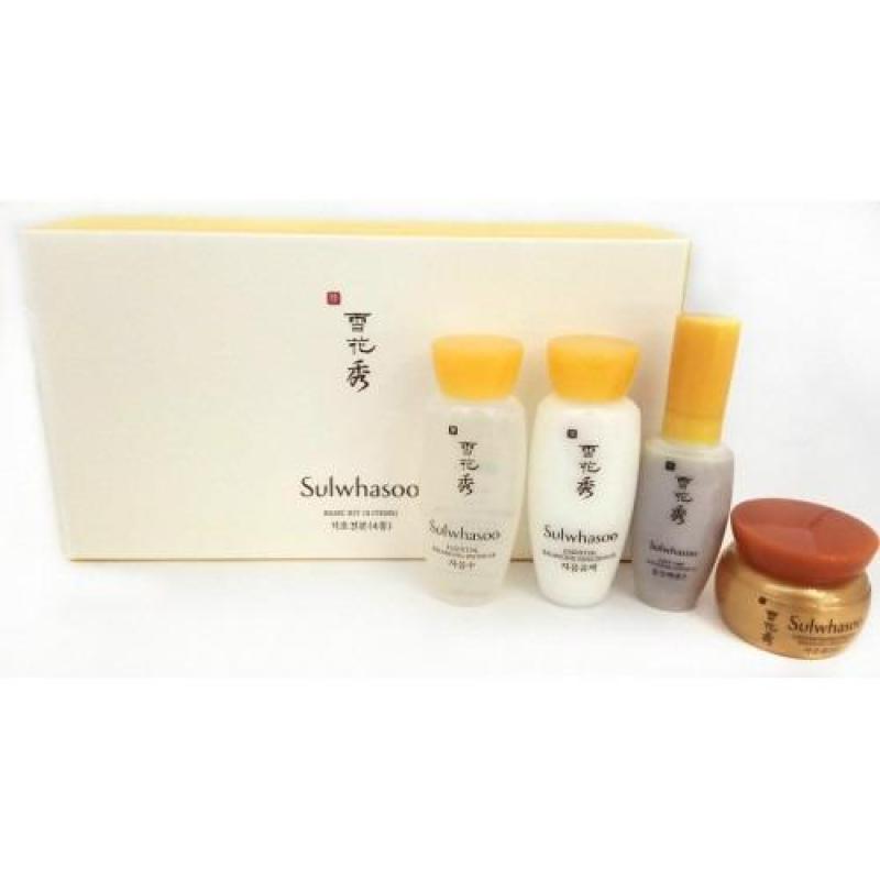 Buy Sulwhasoo basic travel kit (4 items) (essence 8ml skin 15ml lotion 15ml cream 5ml) Singapore