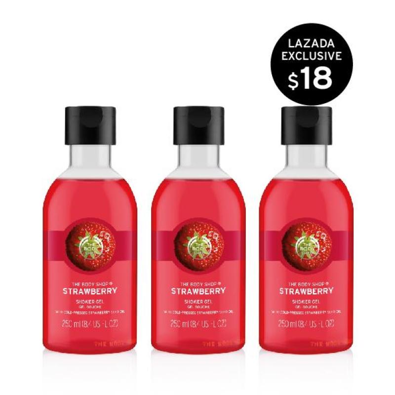 Buy The Body Shop Strawberry 250ml Bundle Exclusive Singapore