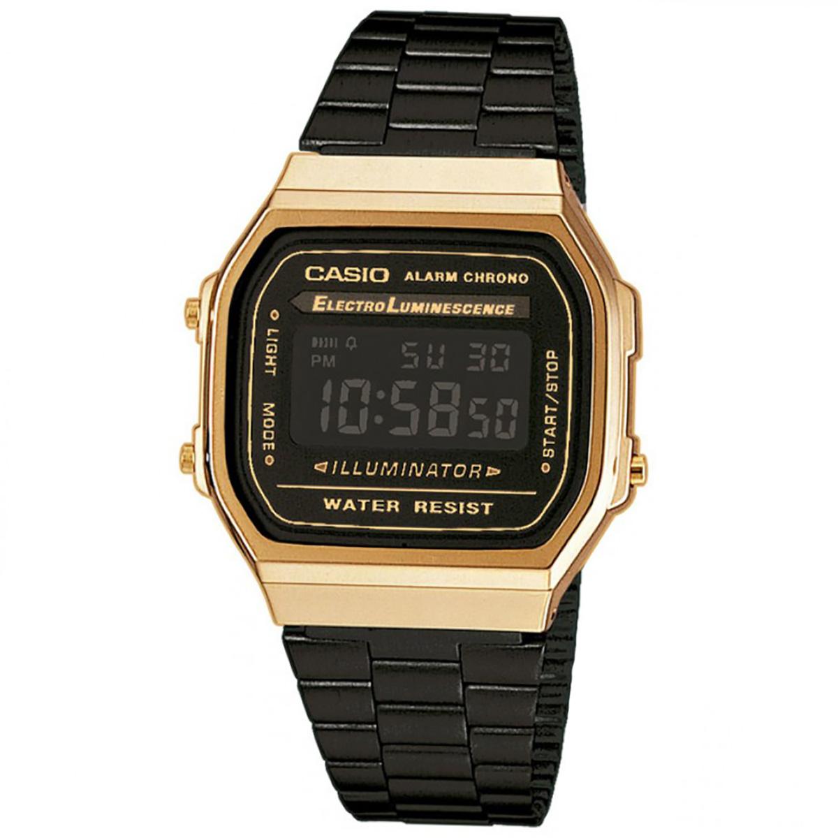 Casio Casio Vintage Black Stainless-Steel Case Resin Strap Ladies NWT + Warranty LA-680WEGB-1A