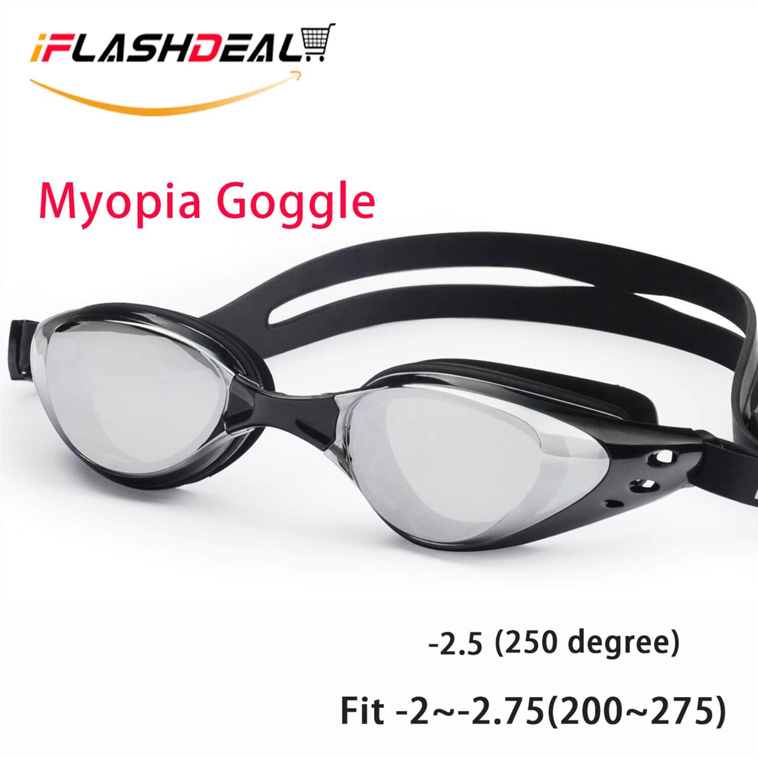 iFlashDeal Kacamata Renang Minus (Myopia) anti fogging - embun - Swim Goggles (-2.00 ~ -5.00)