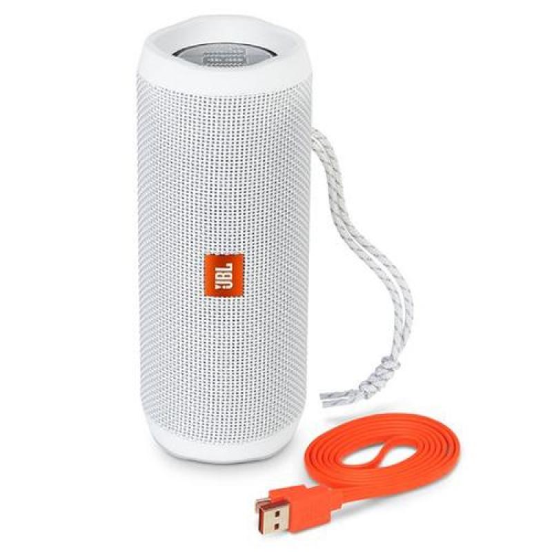 JBL Flip 4 (1 year warranty) Waterproof Bluetooth Speaker (White) Singapore