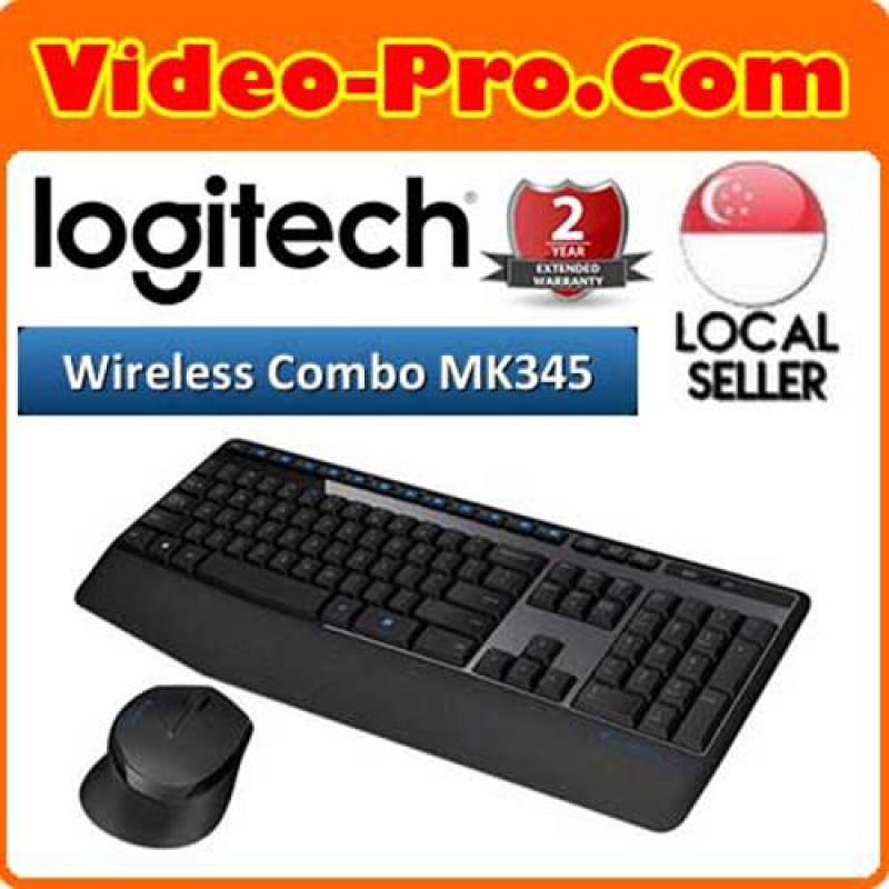 Logitech MK345 Wireless Desktop Combo with Full-Size Keyboard and Right-Handed Mous Singapore