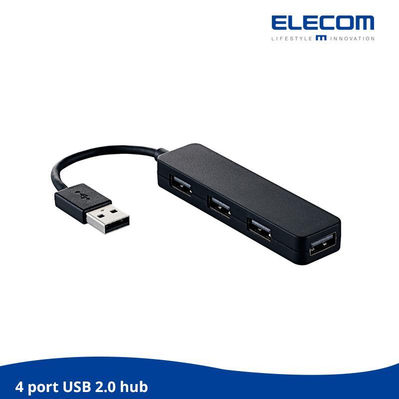 Elecom 4 ports USB Hub / USB 2.0 high speed / For window and OS