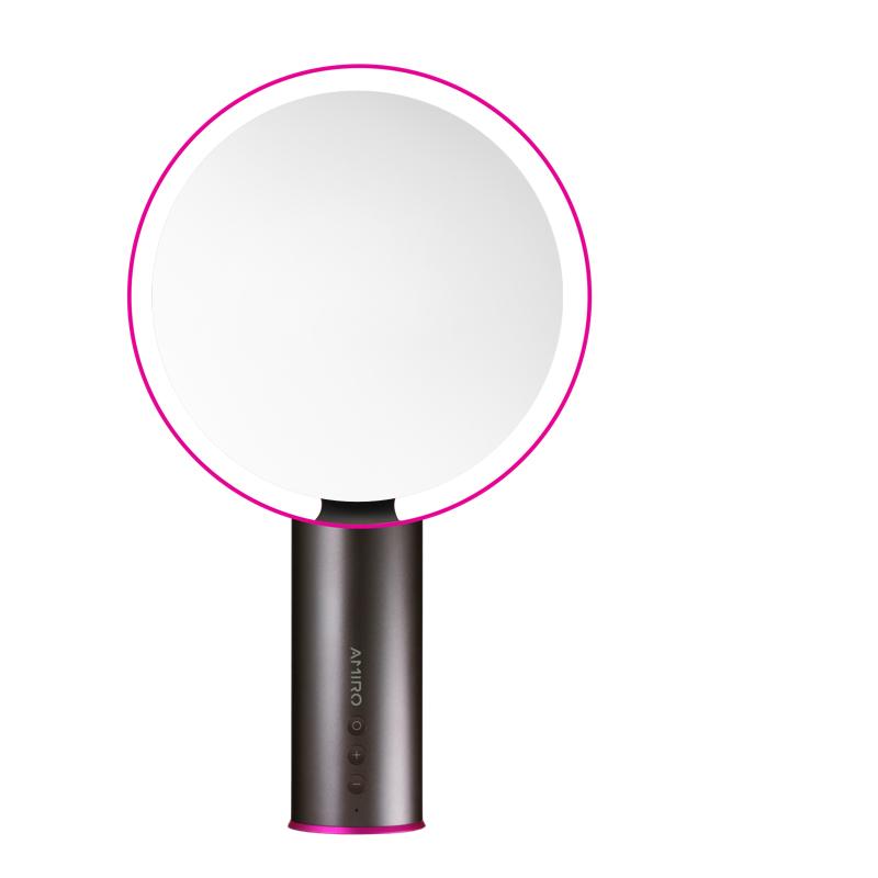 AMIRO 8 Inch LED Lighted Makeup Mirror w/ Rechargeable Battery, On/Off Smart Sensor, True Color Clarity System