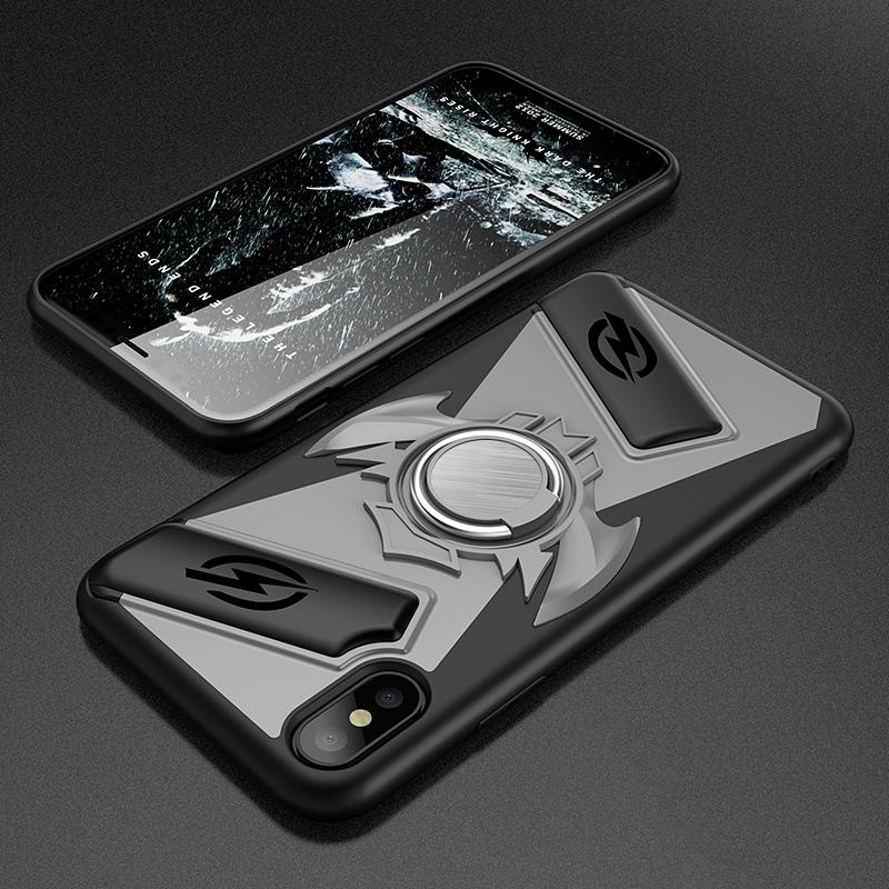 Pelindung Tahan Benturan dengan Pemegang Berdiri dan Stik Game Case untuk Oppo R11s Plus Cover Multifungsi Case S