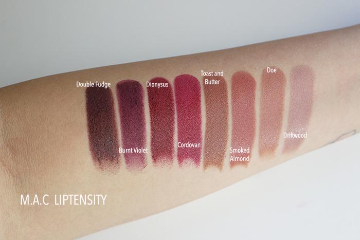 mac liptensity lipstick doe