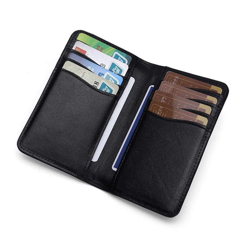 Model baru Kulit asli dompet kartu pria dan banyak tempat kartu Dompet kartu sangat tipis multifungsi