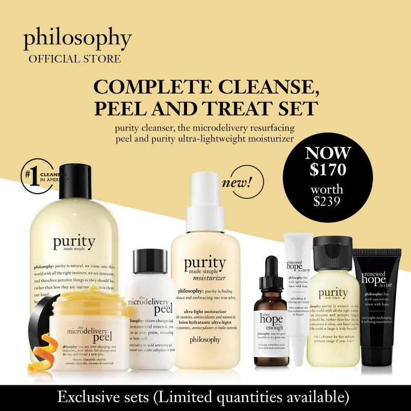 Buy philosophy complete cleanse, peel and treat set (worth $239) Singapore