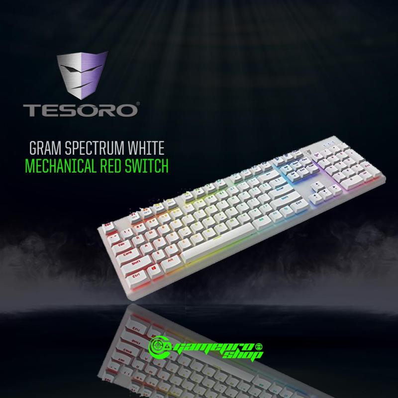 TESORO GRAM SPECTRUM WHTE MECHANICAL RED SWITCH Singapore
