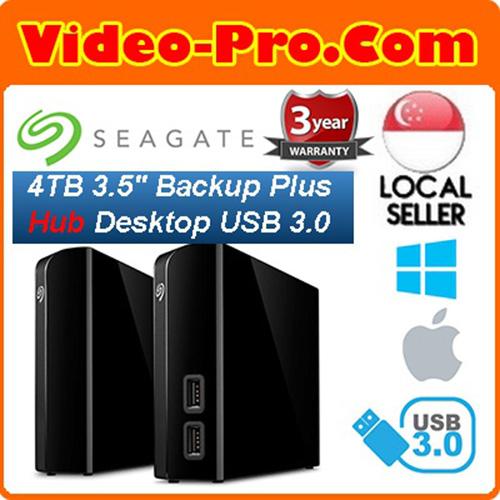 seagate backup plus 4tb external desktop drive with integrated usb 3.0 hub for mac