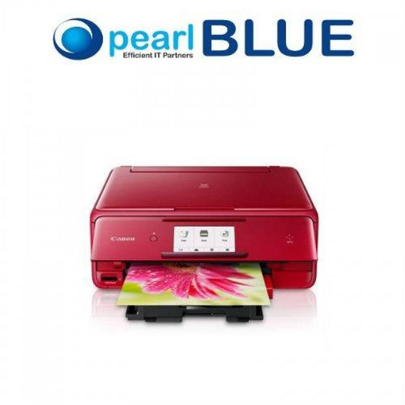 Canon PIXMA TS8070 - Red  Compact Wireless Photo All-In-One Printer with NFC Mobile and Cloud Printing Singapore