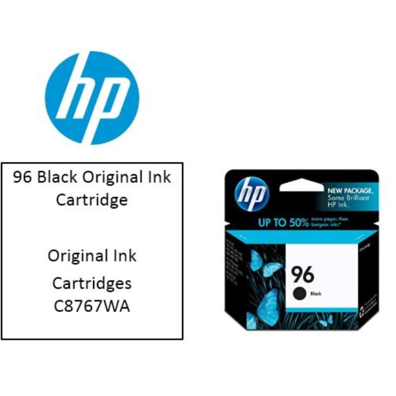 HP 96 Black Original Ink Cartridge C8767WA For HP Deskjet 6840 / 9800 / Officejet 7210 / 7410 / K7100 / Photosmart 2575 / 2610 / 8030 / 8450 / 8750 / Pro B8330 Singapore