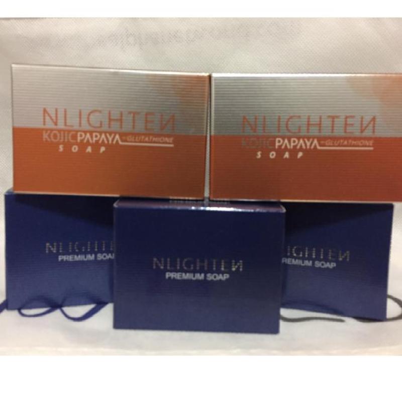 Buy 2 x 135g Kojic papaya soap with glutathione + 3 x 90g Premium Soap with collagen, argan oil and aloe vera Singapore