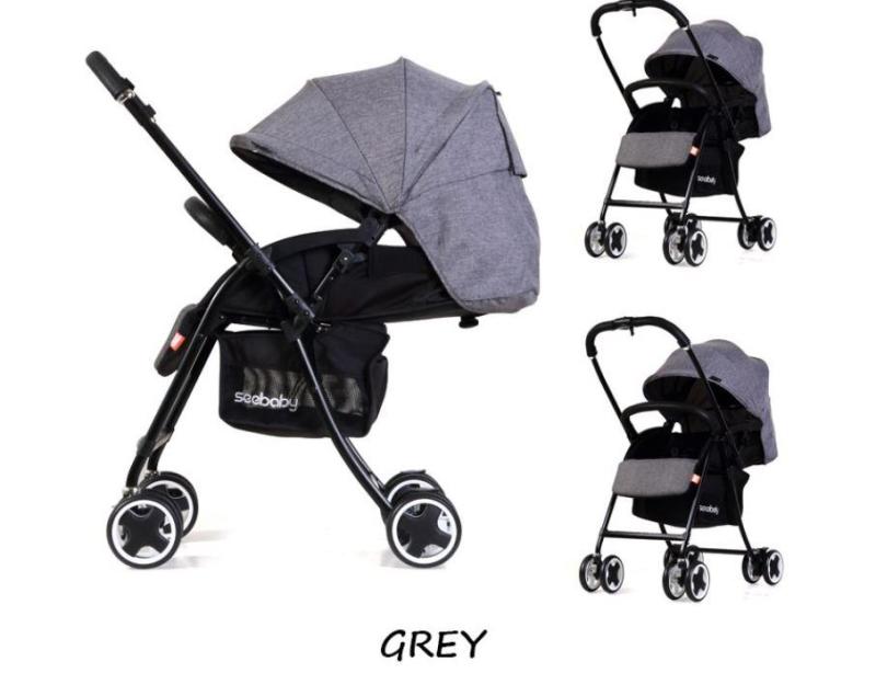 ★2018 new arrvial★ Authentic seebaby T09A lighter wider stroller/pram /one-second folding system Singapore