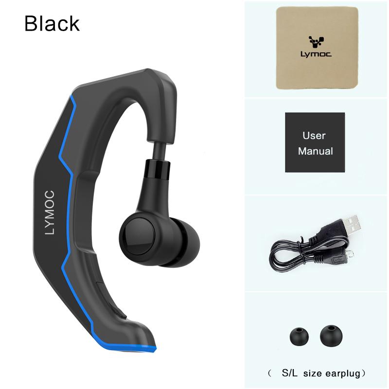 Lymoc Kait Telinga Nirkabel Headset Earphone Bluetooth Mengemudi Naik Bekerja Sport Earbud Headphone Bebas Genggam Universal untuk iPhone