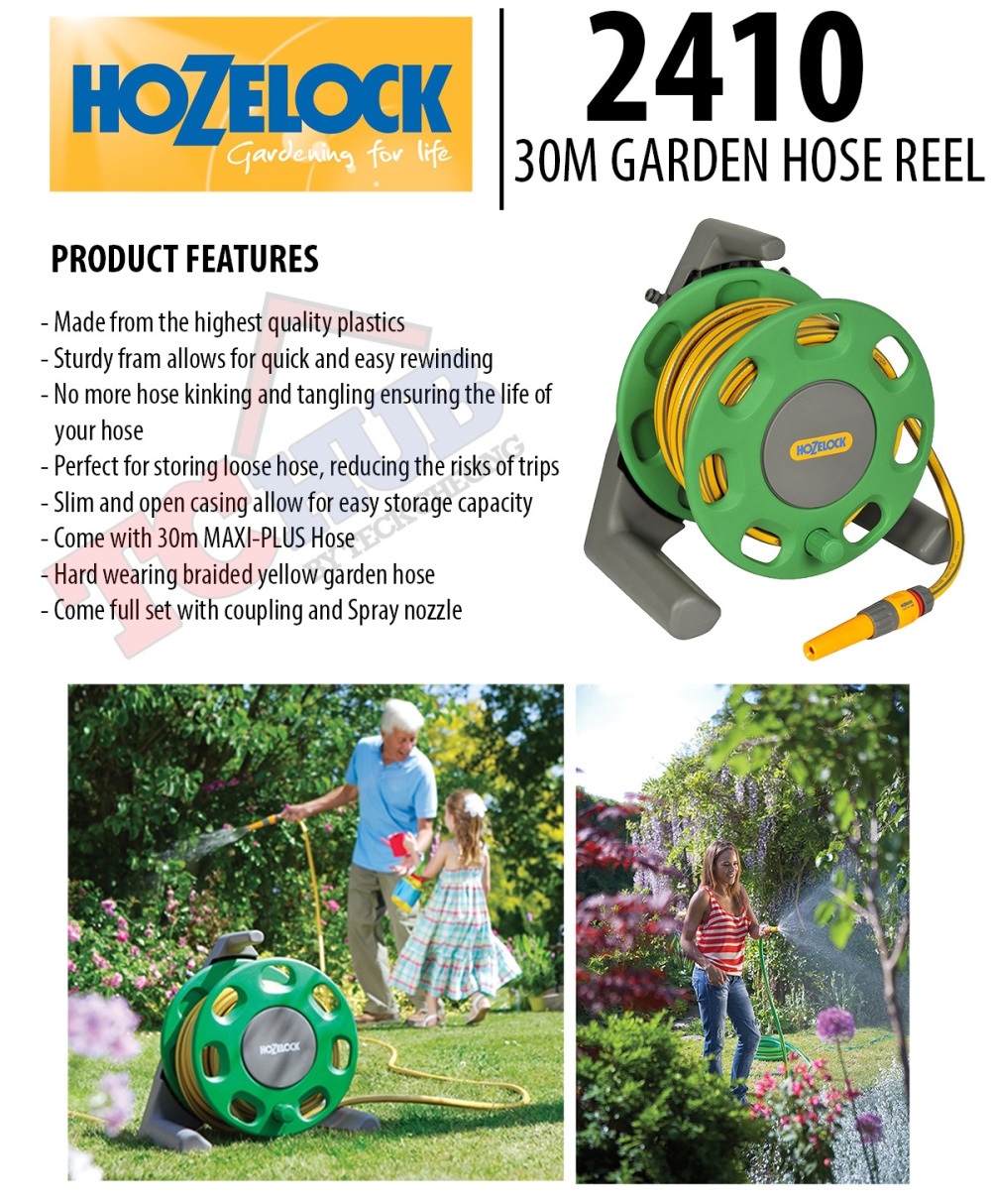 Hozelock 2410 Garden Hose Reel 30m Set Lazada Singapore Details Of Hozelock 2410 Garden Hose Reel 30m Set