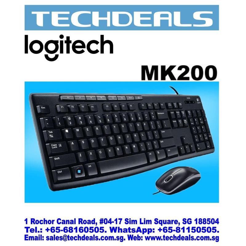 LOGITECH MK200 USB MEDIA DESTOP COMBO (3Y) Singapore
