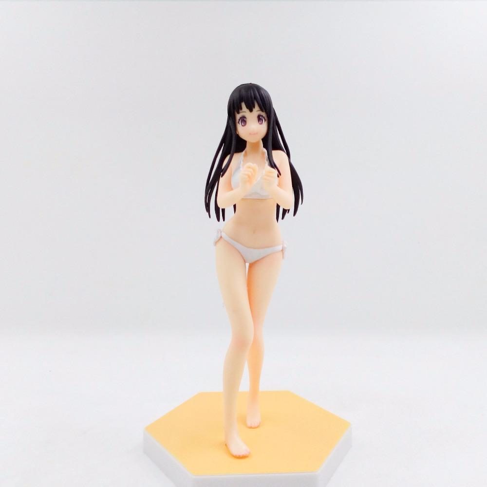 Tokoh Anime Seksi Gelombang Pantai Queen Golden Time Chitanda Eru Bikini Pakaian Renang Ver PVC Action Figure Collectible Model Mainan Boneka 16 Cm-Intl