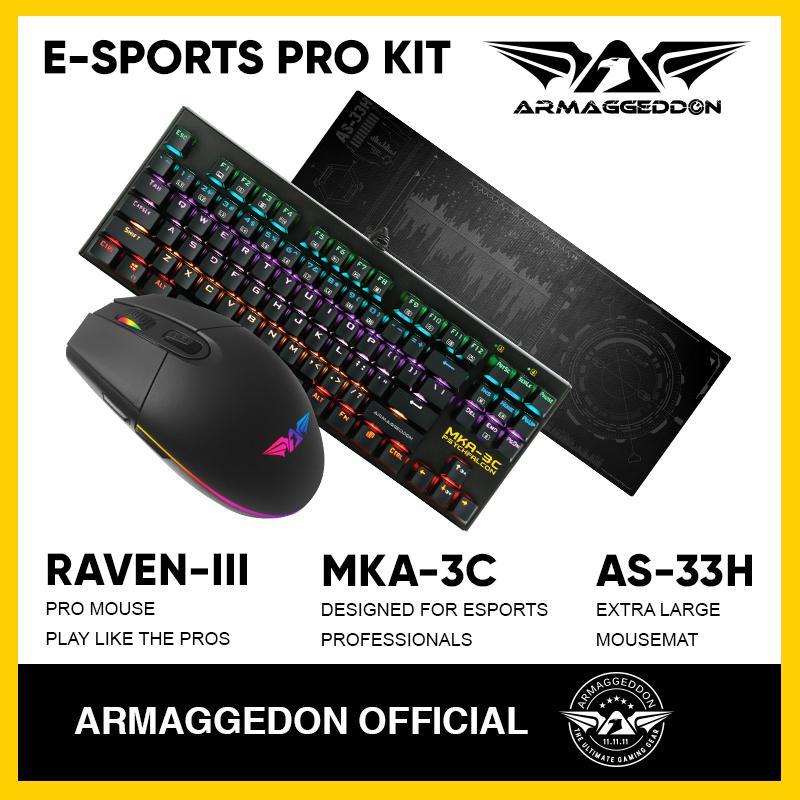 Armaggeddon Gaming Bundle E-Sports PRO KIT(Mouse+keyboard+mousemat) Singapore