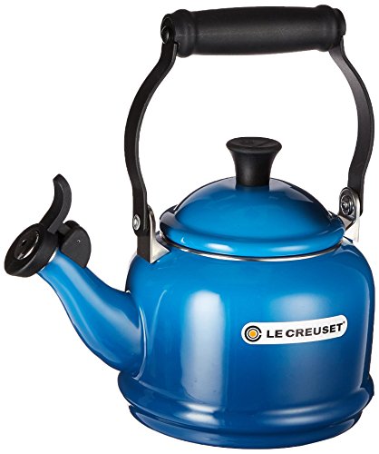 enameled steel tea kettle