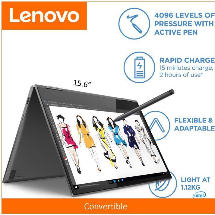 YOGA 730-15IKB 15.6 FHD IPS Touch I7-8550U IRON GREY 2 Year Local Warranty