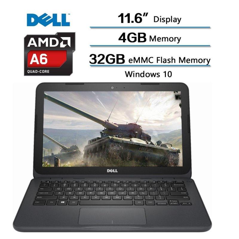 2018 Dell Inspiron Flagship High Performance Laptop, AMD A6-9220e accelerated processor 2.5GHz, 11.6 inch HD (1366 X 768) Display, 4GB DDR4 SDRAM, 32GB eMMC Flash Memory, Windows 10 (Gray)