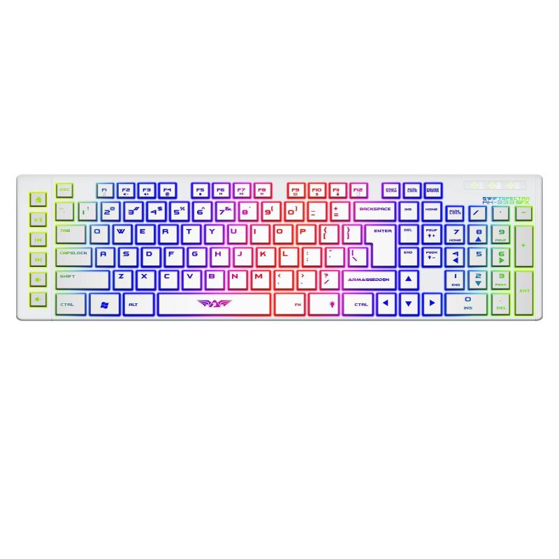 Armaggeddon AK333sfx (Black/White) Gaming Keyboard Singapore