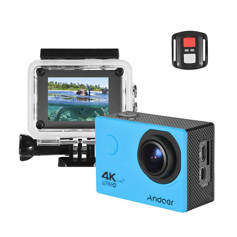 Andoer Action Camera 4K Sport Camera WiFi 16MP 1080P Full HD Waterproof Mini Camera Underwater Cam Underwater kamera Aksiyon(Blue - Plan B) - intl