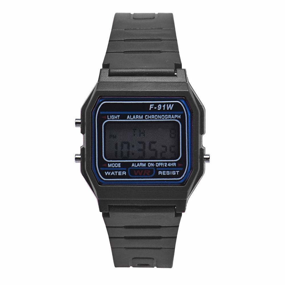 World Deal-Men Girl LED Digital Round Rubber Quartz Sport Fashion Waterproof Wrist Watch BK Malaysia