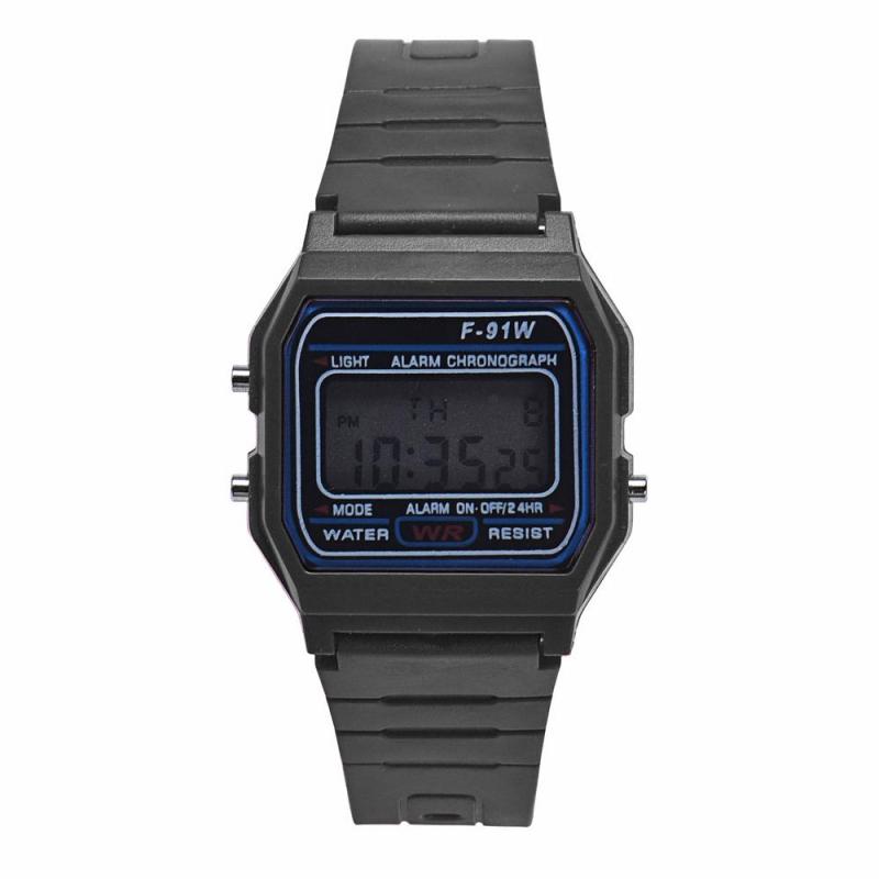 World Deal-Men Girl LED Digital Round Rubber Quartz Sport Fashion Waterproof Wrist Watch BK Malaysia