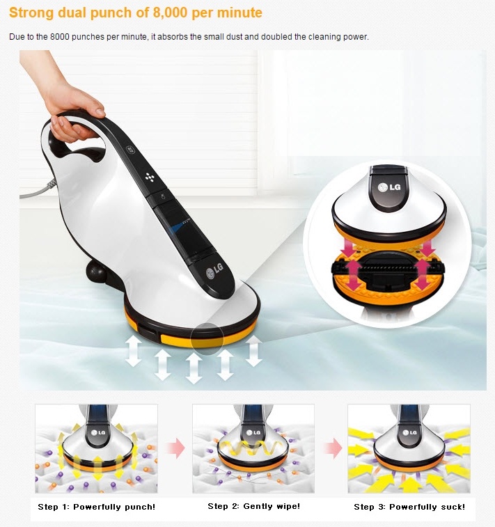 Lg Korea Vh9211d Wired Bed Vacuum Cleaner White Intl Lazada Image