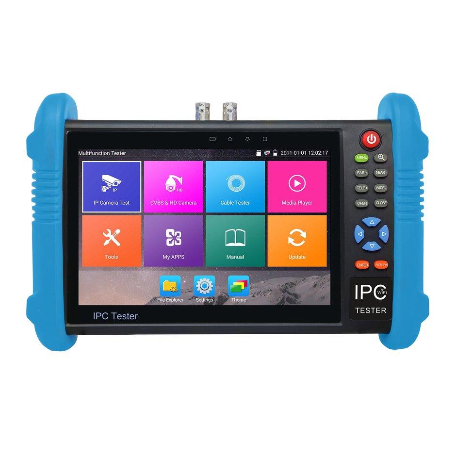 7 Inch IPS Layar H.265 4 K IPC-9800 Plus CCTV Kamera Ip CVBS Tester Analog