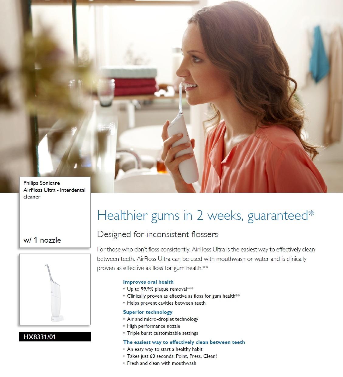 philips sonicare airfloss interdental cleaner