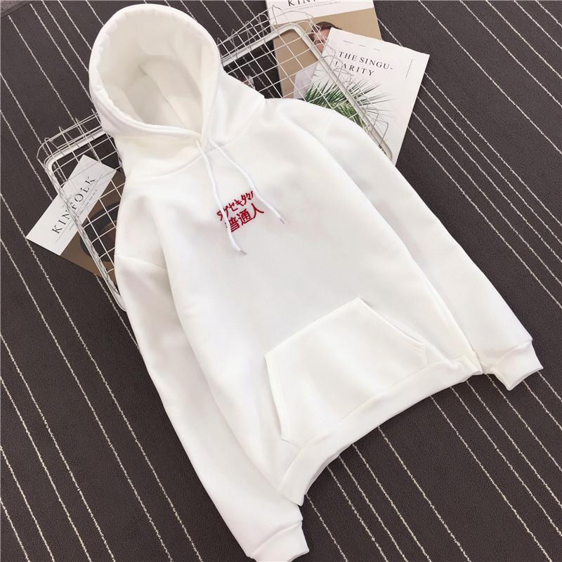 Tambah Beludru Hoodie Baju Hoodies Keren Kaos Sweater Perempuan Pasang Pasangan 2018 Model Baru Lengan Panjang Wanita Harajuku Gaya Korea Bf Murid Longgar Januari 2019 - 2 Tambah beludru hoodie baju hoodies keren Kaos Sweater perempuan pasang pasangan 2018 model baru lengan panjang wanita Harajuku Gaya Korea bf murid longgar - 2