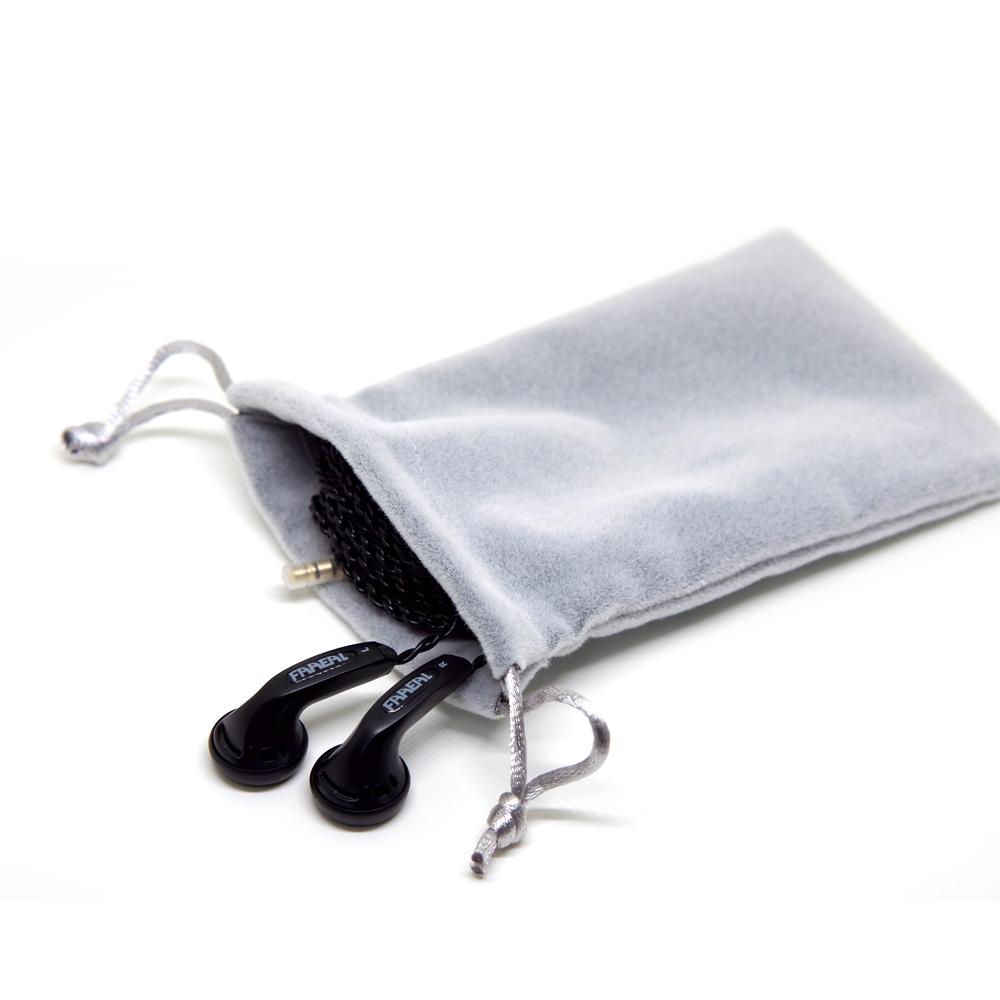 Newest Original Faaeal High Quality Soft Velvet pouch bag case for Earphone Earbuds MP4 MP3 Play Mobile Phone Key Free Shipping - intl